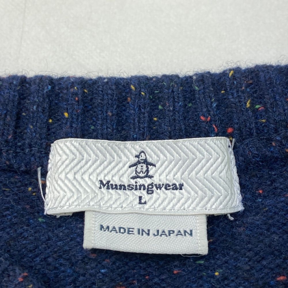 未使用★Munsingwear ゴルフ　ネイビー ワンピース Lサイズ MUNSINGWEAR(マンシングウェア) ワンピース・オールインワン