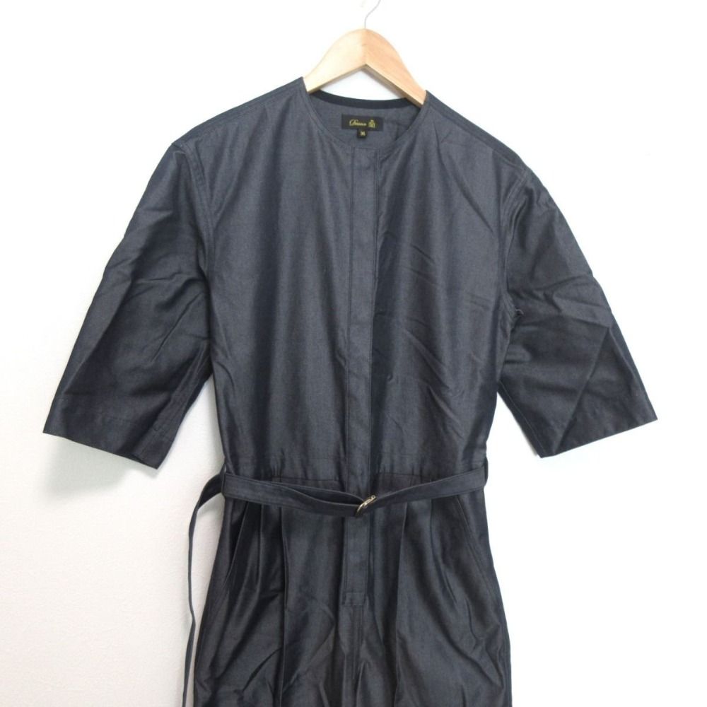 美品 23SS DRAWER ドゥロワー シルクブレンド コットンデニムノー