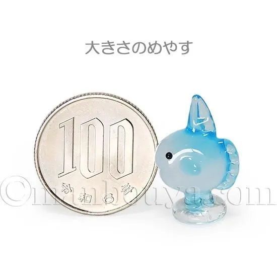 マンボウ グッズ 水族館 ガラス細工 ミニチュア 魚 置物