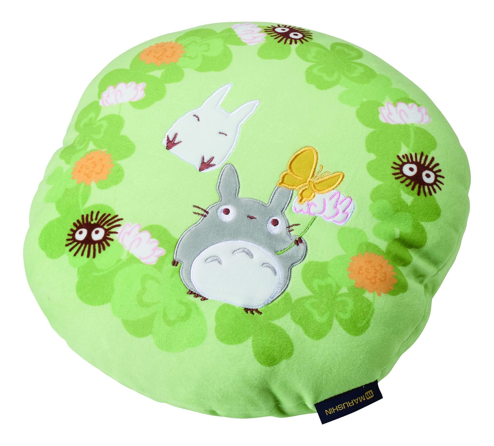 丸眞 クッション ジブリ となりのトトロ 35×35cm クローバーとお花 もちもち素材 1145009500 [20 トトロとクローバー]