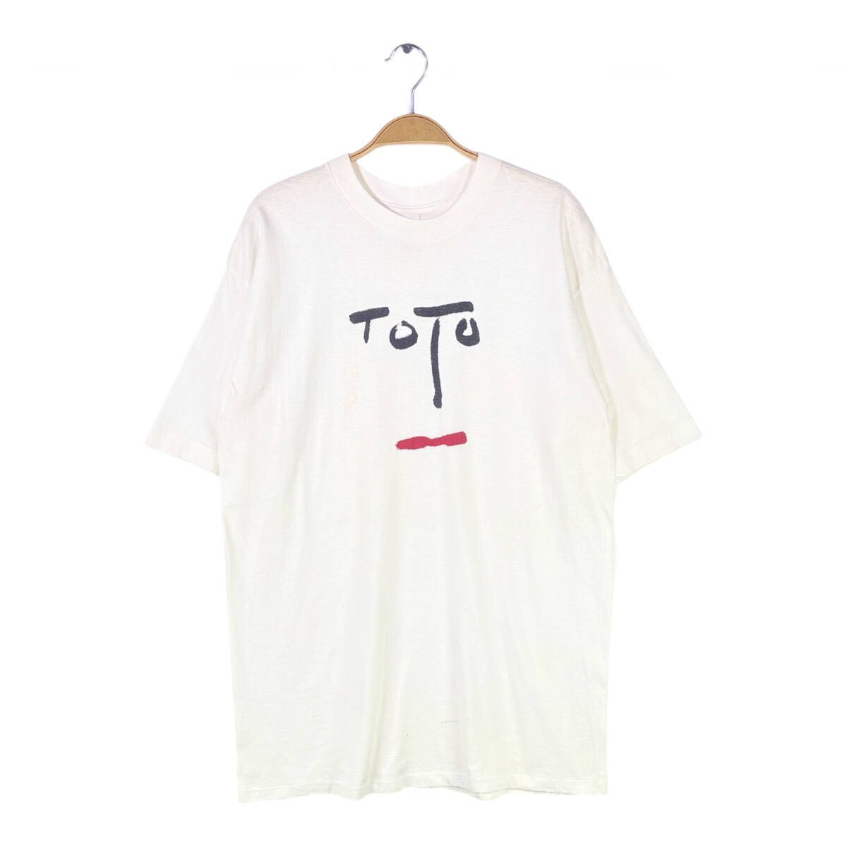 80s トト USA製 ヴィンテージTシャツ ロックTシャツ ターンバック TOTO TURN BACK サイズXL 古着