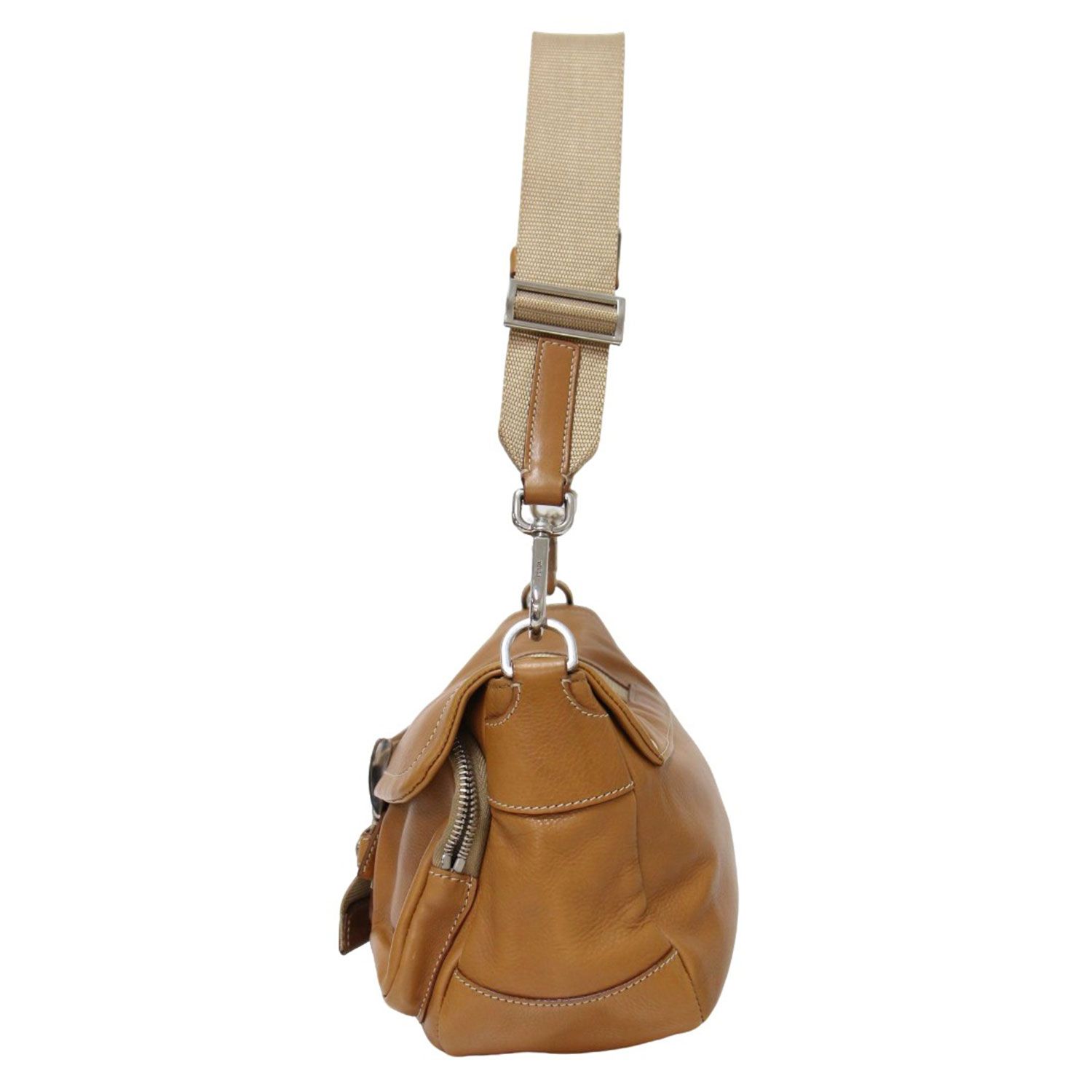 PRADA プラダ フラップ ベルト レザー ワンショルダー バッグ