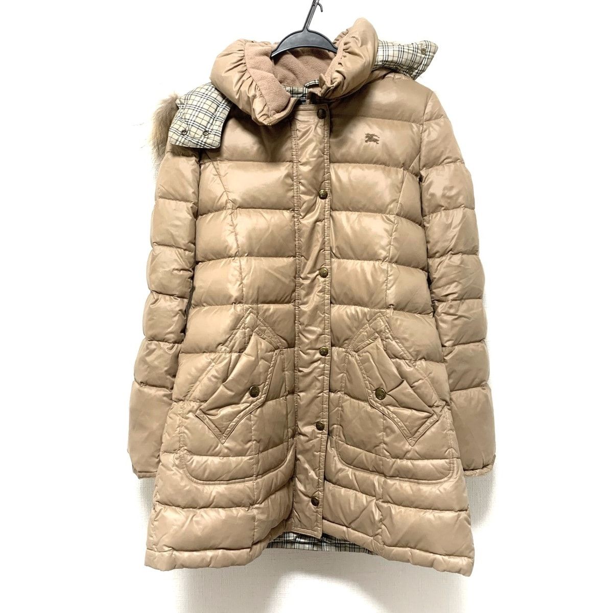 バーバリー　ブルーレーベル　ロングダウン　38 Burberry Blue Label(バーバリーブルーレーベル) ダウンコート