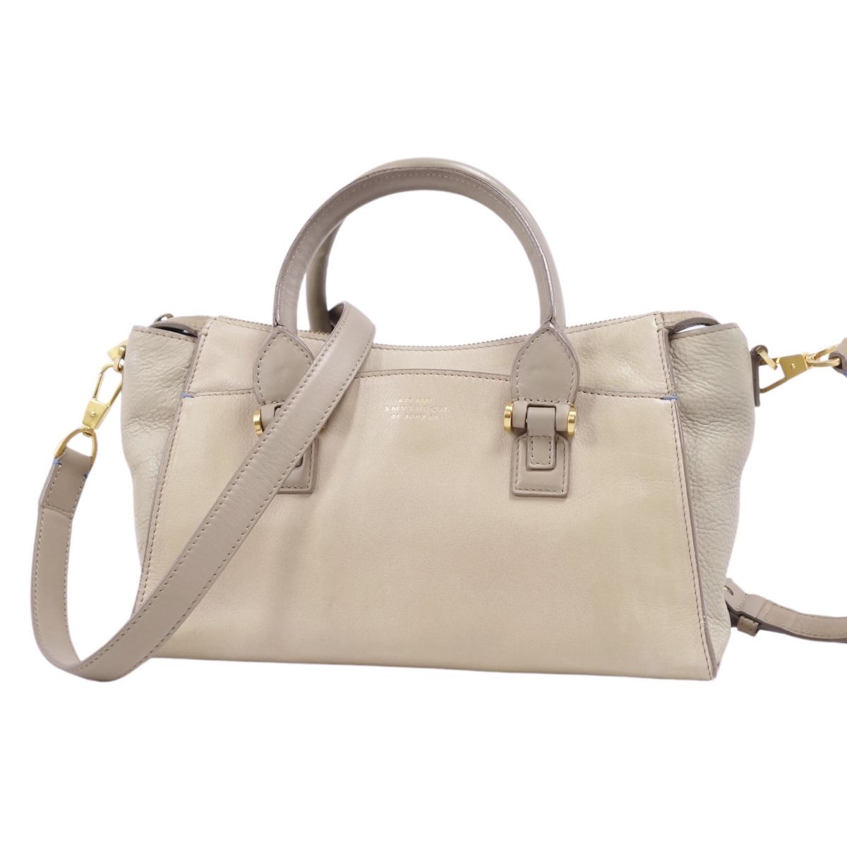 SMYTHSON ベージュ ショルダーバッグ