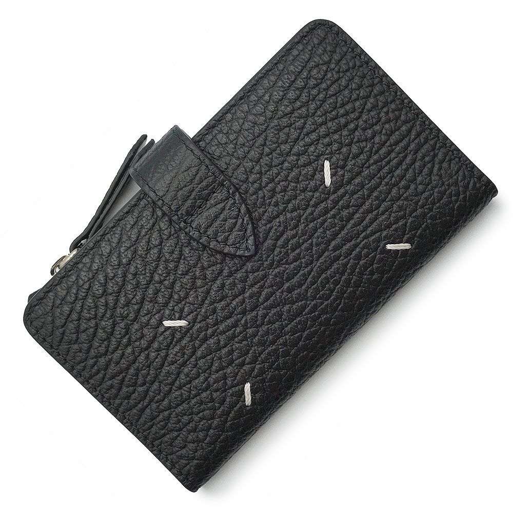 超定番】ボッテガヴェネタ ブラックレザー名刺入れ 編み込みデザイン