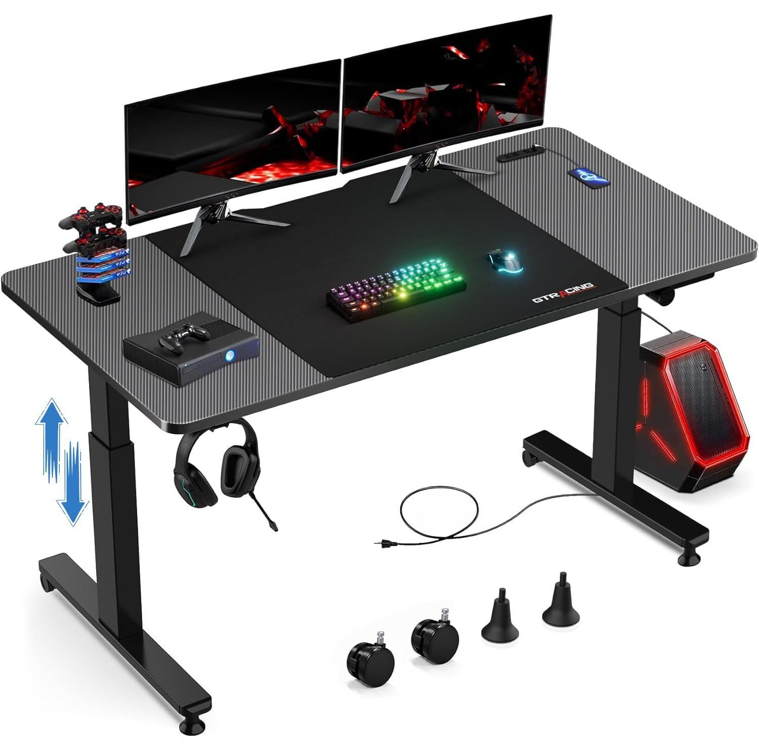 専用出品 在庫処分】GTRacing ゲーミングデスク ローデスク ロータイプ