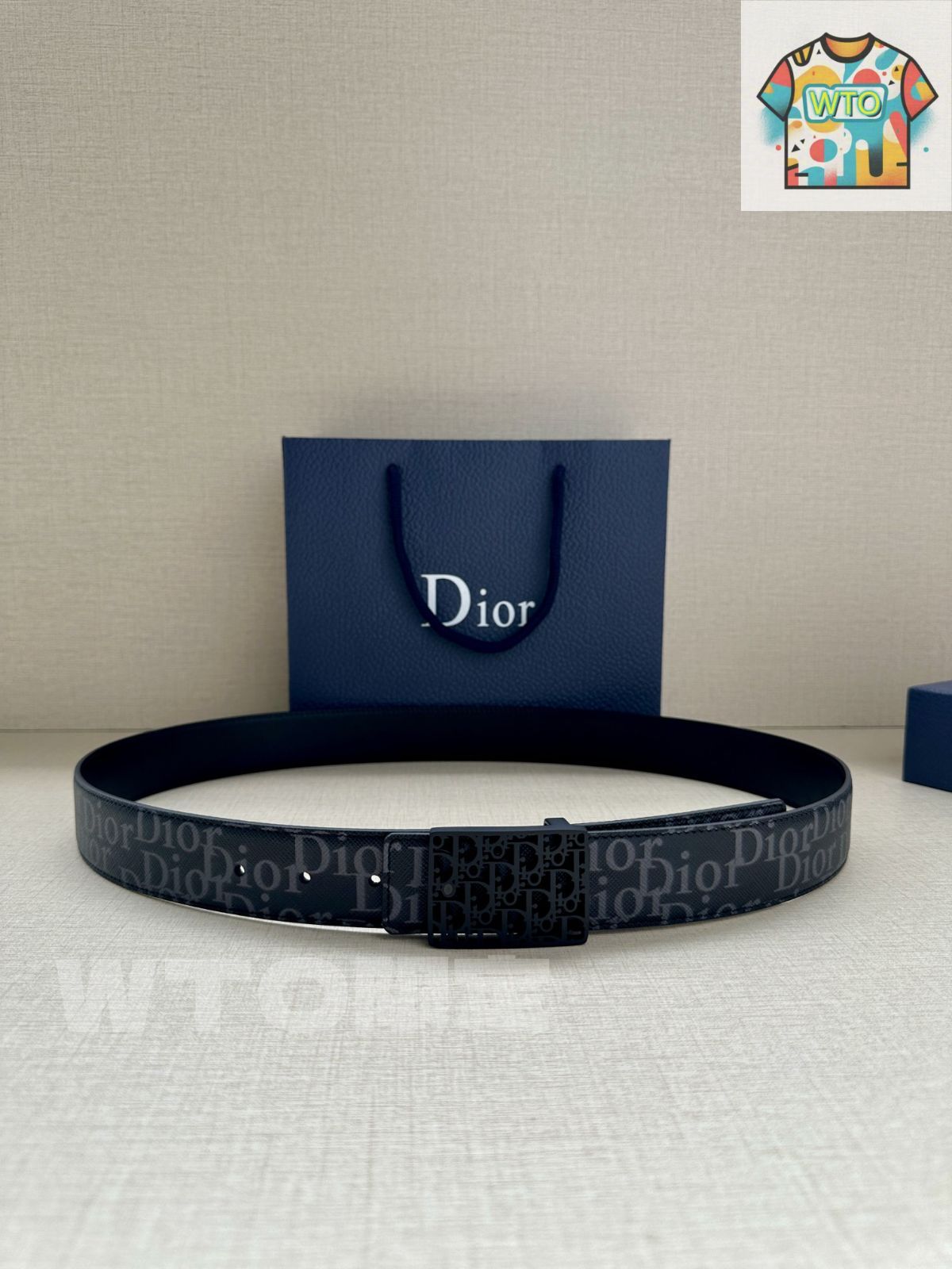 ディオールDior 両面ベルト 今日特価】Dior ディオール 35mm 両面ベルト-1 Christian Dior