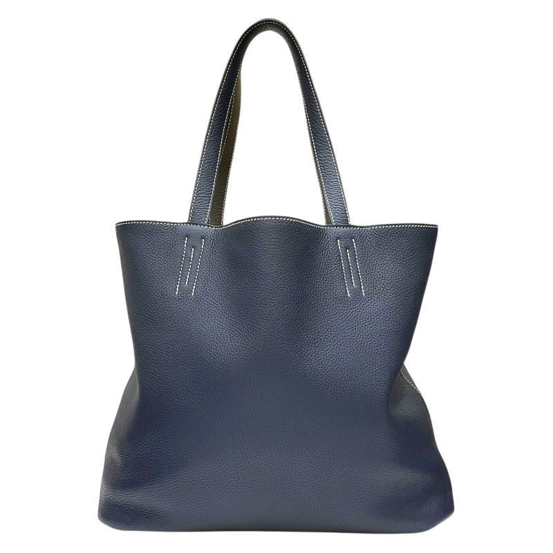 エルメス HERMES ドゥブルセンス45 D刻印 ブルーニュイ×エタン