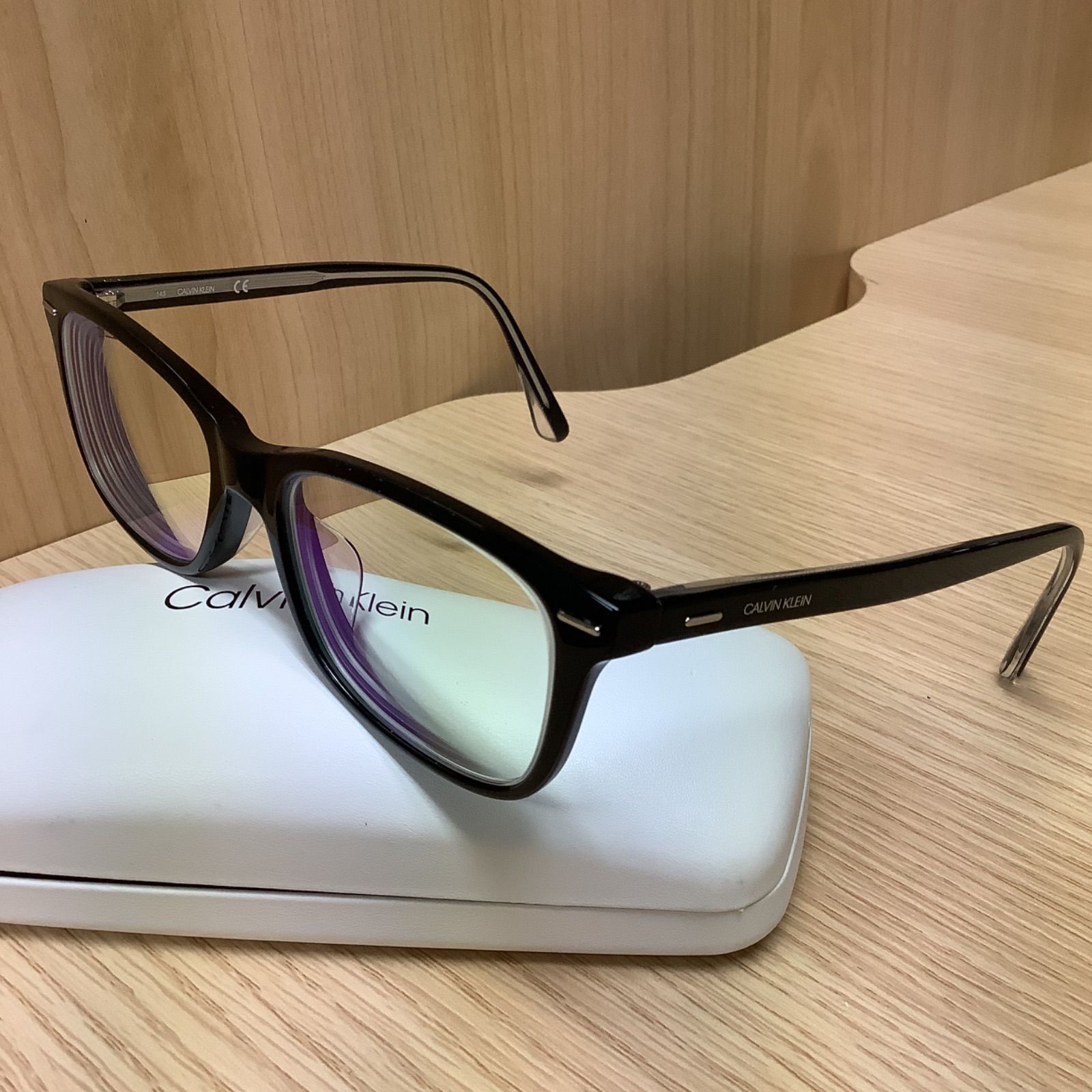 カルバンクラインメガネセット　CK20551A　001　ブラック　レンズつき完成品　度付き　度なし　ダテメガネ　ＵＶカット　CALVIN KLEIN カルバンクライン CK20551A 001 ブラック - メルカリ