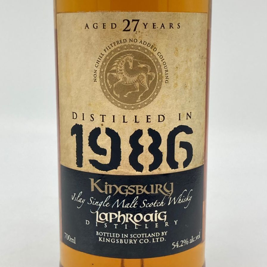 ラフロイグ - ラフロイグ 27年 1986 キングスバリー 54.2％ 700ml 【S2】 ラフロイグ 27年 1986 キングスバリー 54.2％ 700ml 【S2