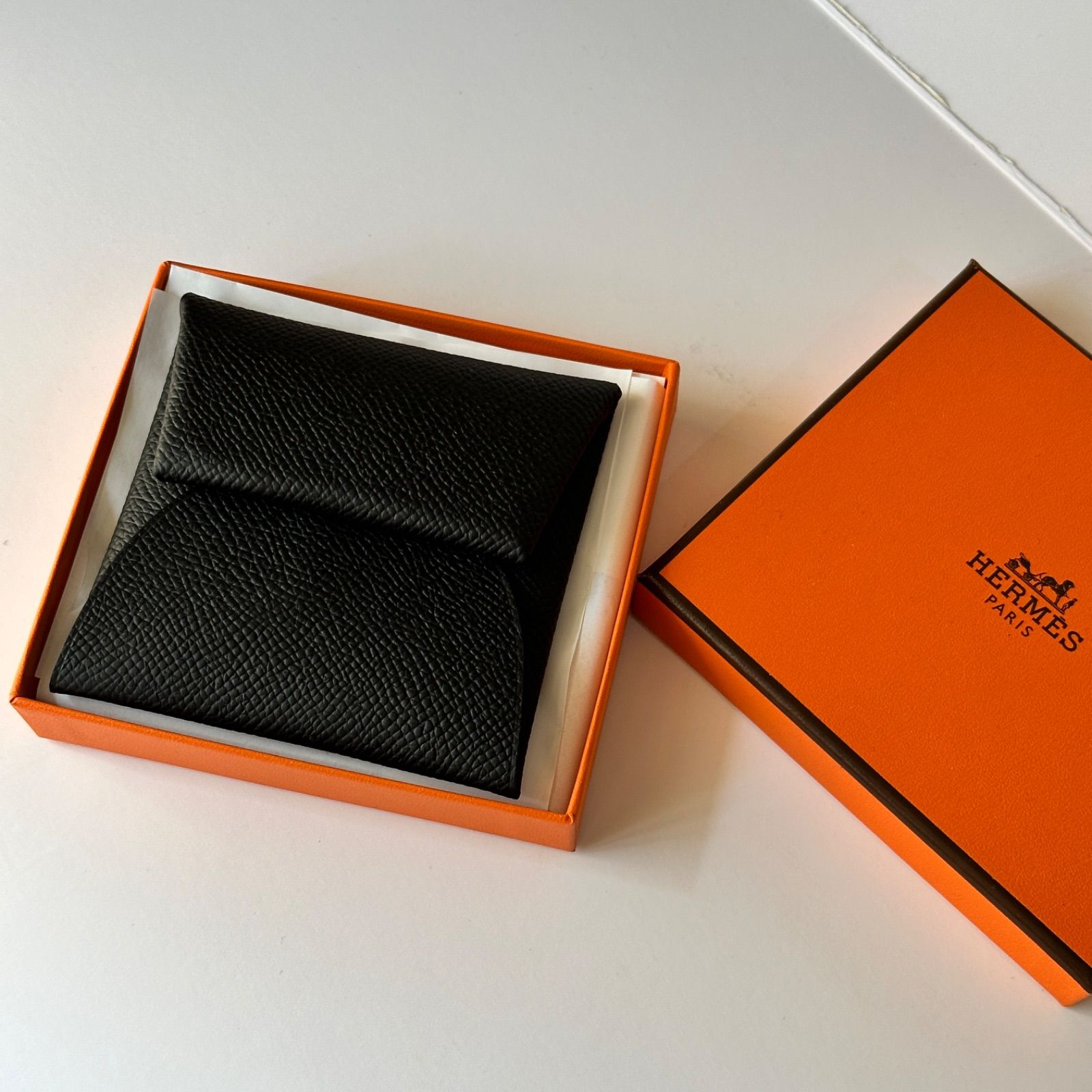 【美品】エルメス HERMES バスティア ノワール 黒 HERMES - 値下げ！エルメス バスティア 新品未使用 小銭入れ