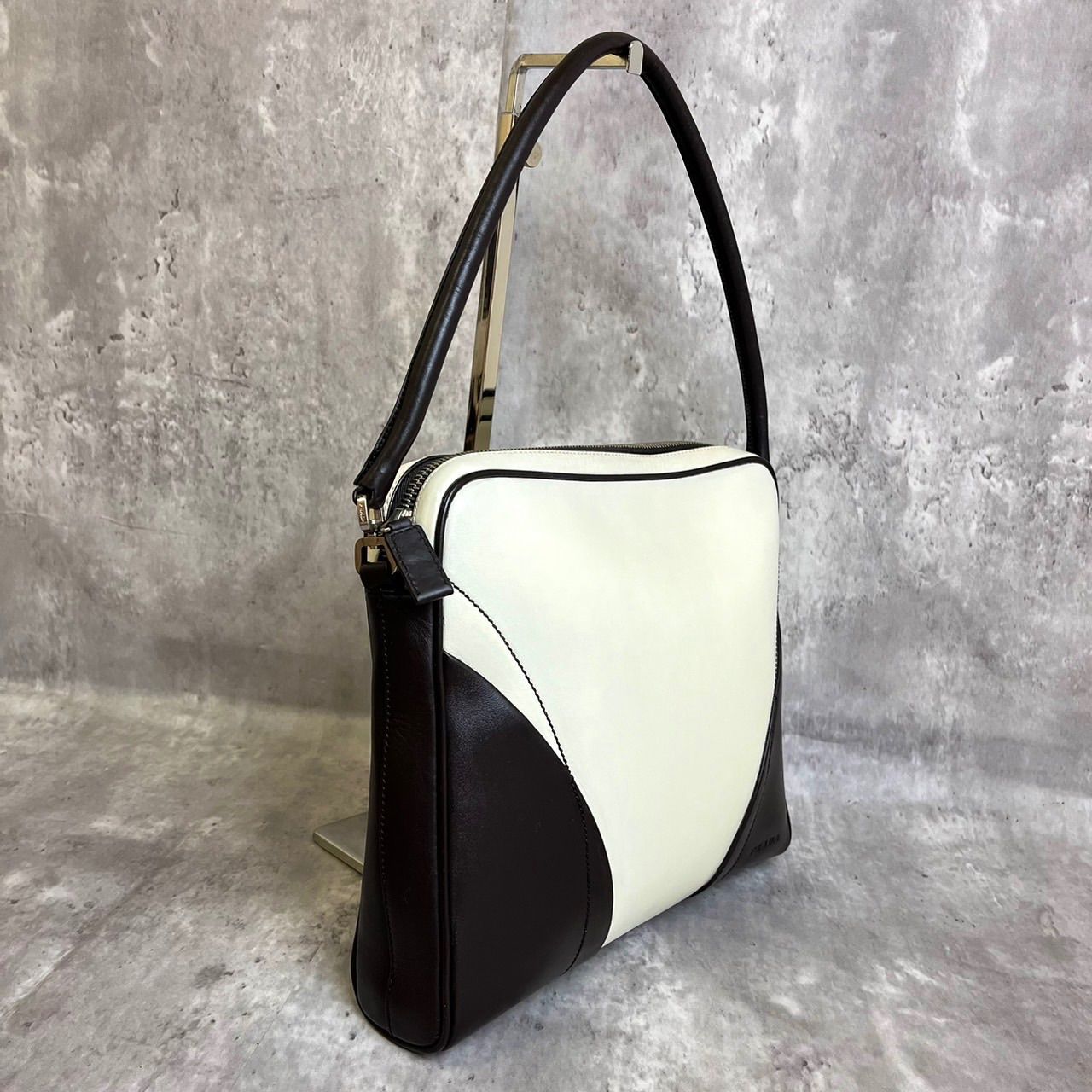 ✨良品✨ PRADA プラダ ワンショルダーバッグ トートバッグ バイカラー 