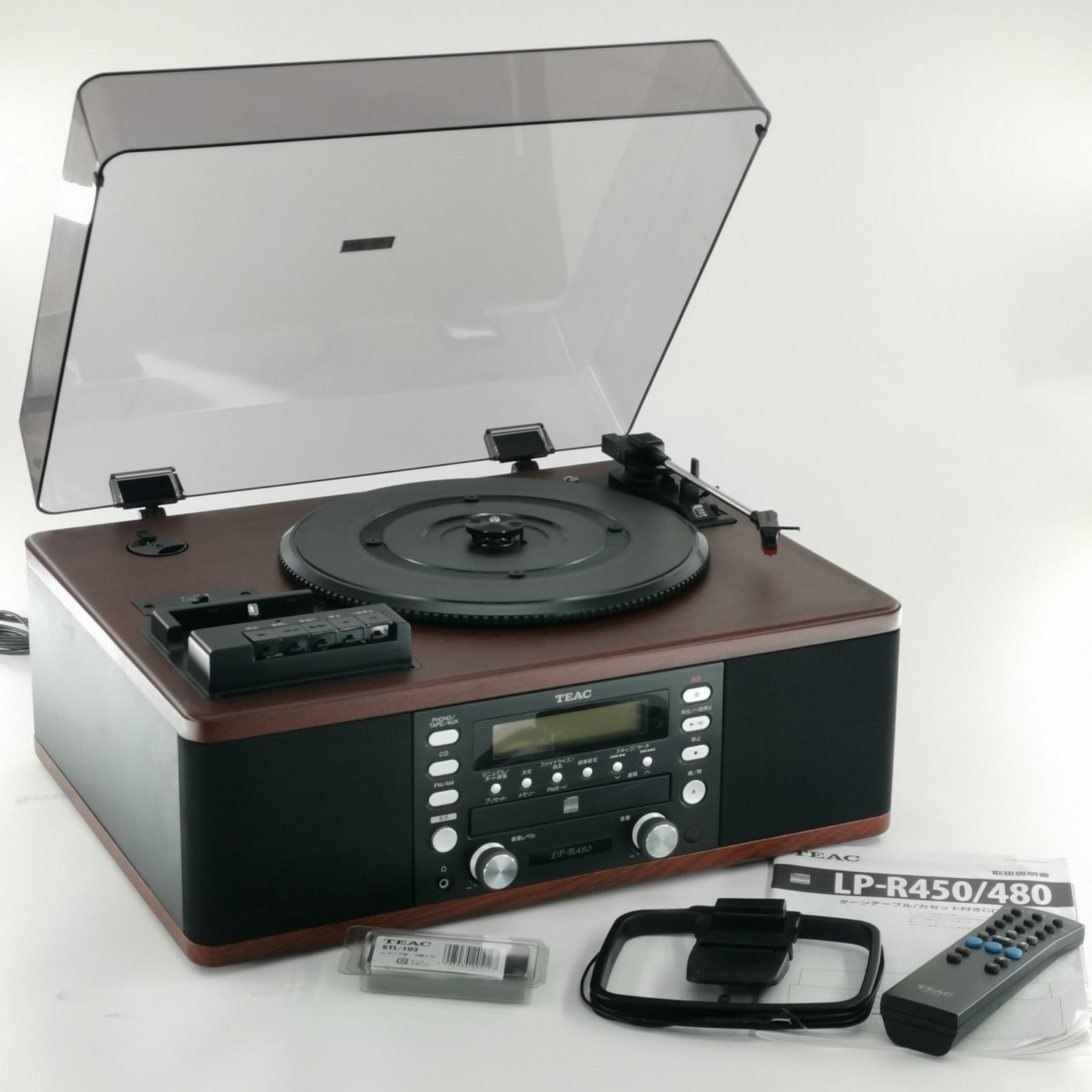 TEAC ティアック ターンテーブル/カセットプレーヤー付CDレコーダー LP 
