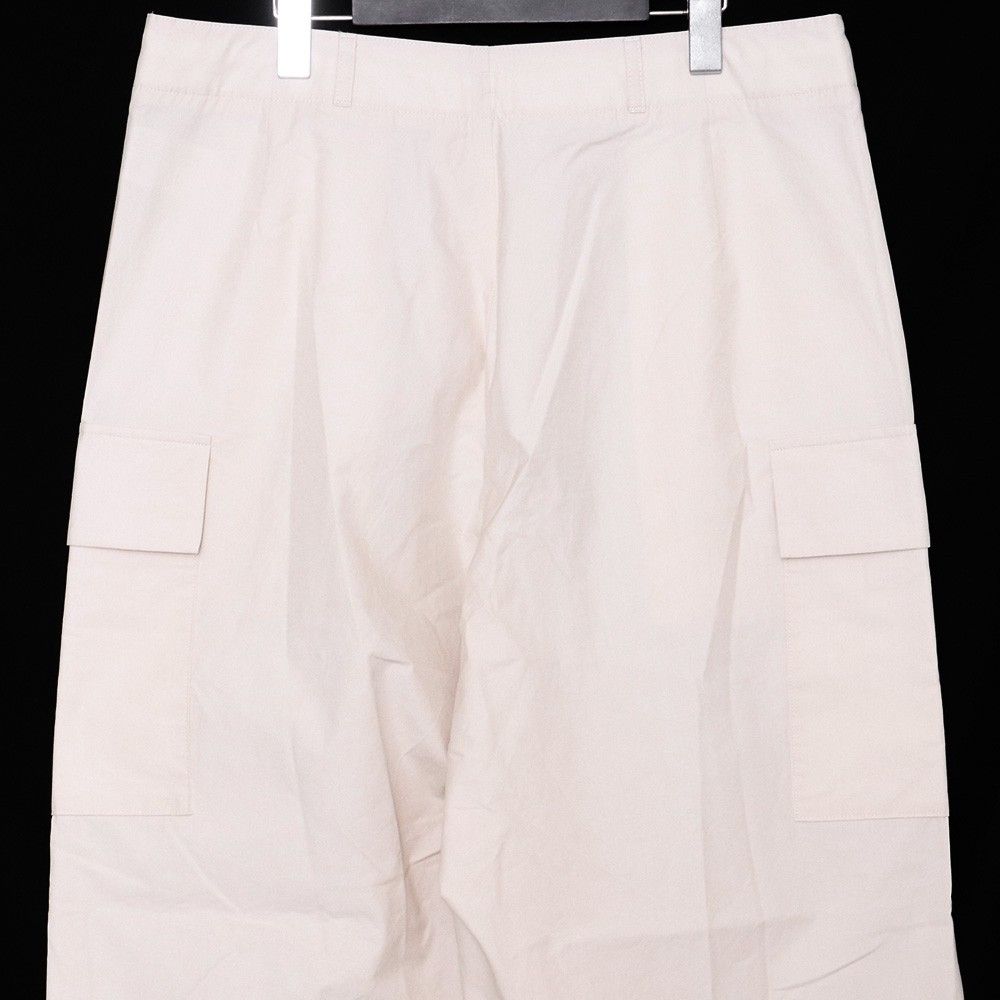 ATON COTTON VOILE SATIN PARATHUTE CARGO PANTS サイズ6