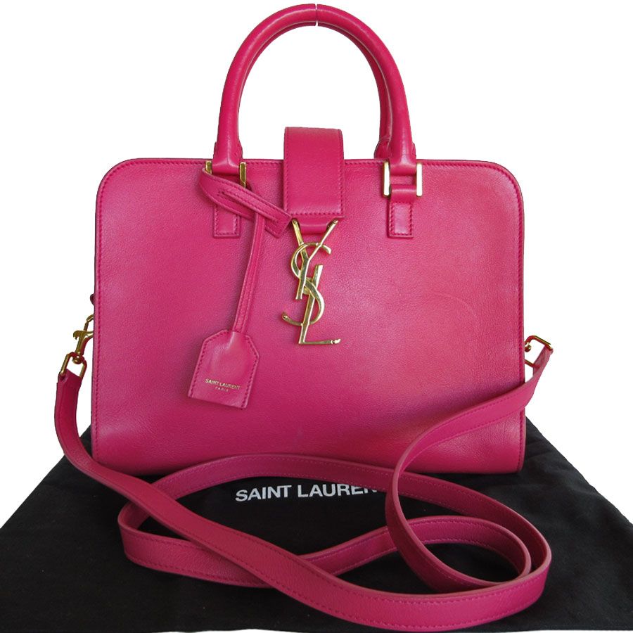 サンローランパリ 372087 レザー ベイビーカバス ハンドバッグ 緑屋質屋】サンローラン パリ SAINT LAURENT PARIS 372087 2WAY