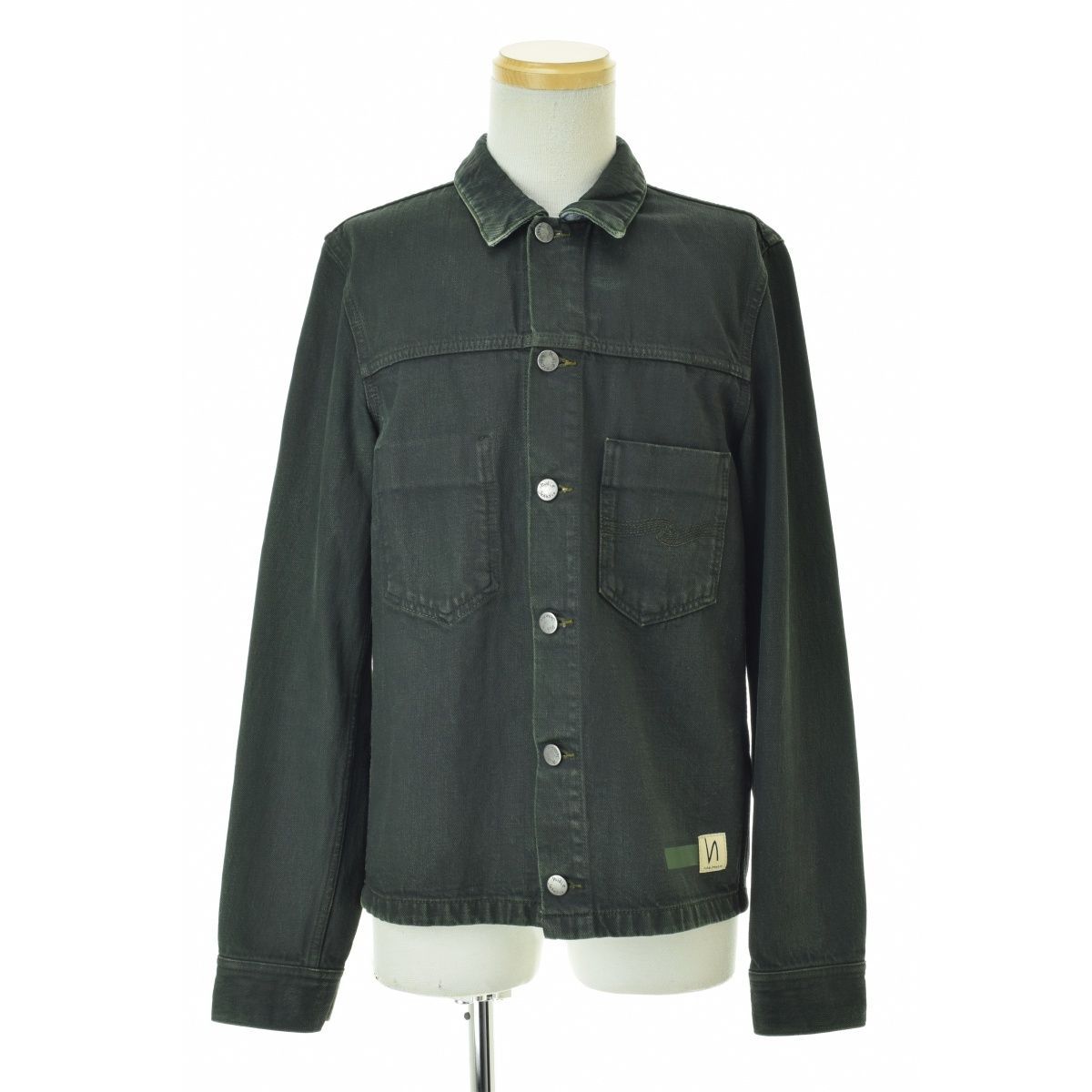 【交渉可】NudieJeans RONNY ARMY COATED Sサイズ NUDIEJEANS】RONNY ARMY COATED INDIGOデニムジャケット - メルカリ
