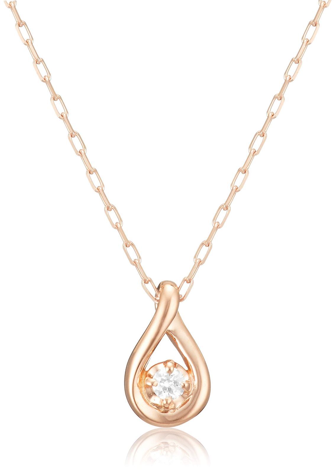 人気商品 4℃ ヨンドシー 6月誕生石 K10ピンクゴールド ネックレス 11172-612-3127-00-00