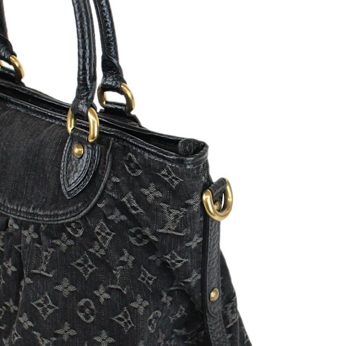 ルイヴィトン LOUIS VUITTON モノグラム デニム ブラック 黒