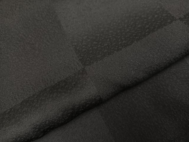  平和屋着物 男性 色無地 市松地紋 羊羹色 正絹 ph 着物 着物 浴衣