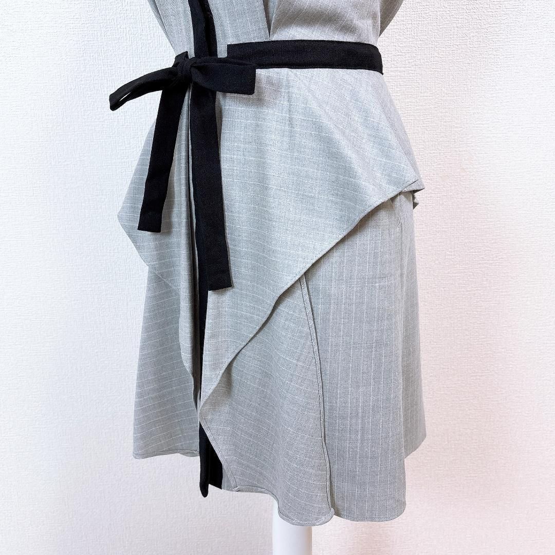 ♥タグ付き アイシービー ノースリーブシャツワンピース ストライプ NICORILABO_COM