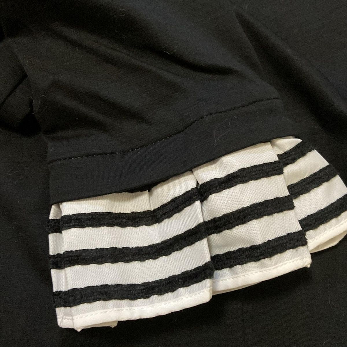 ボーダーズアットバルコニー カットソー 長袖 ボーダー エルボーパッチ