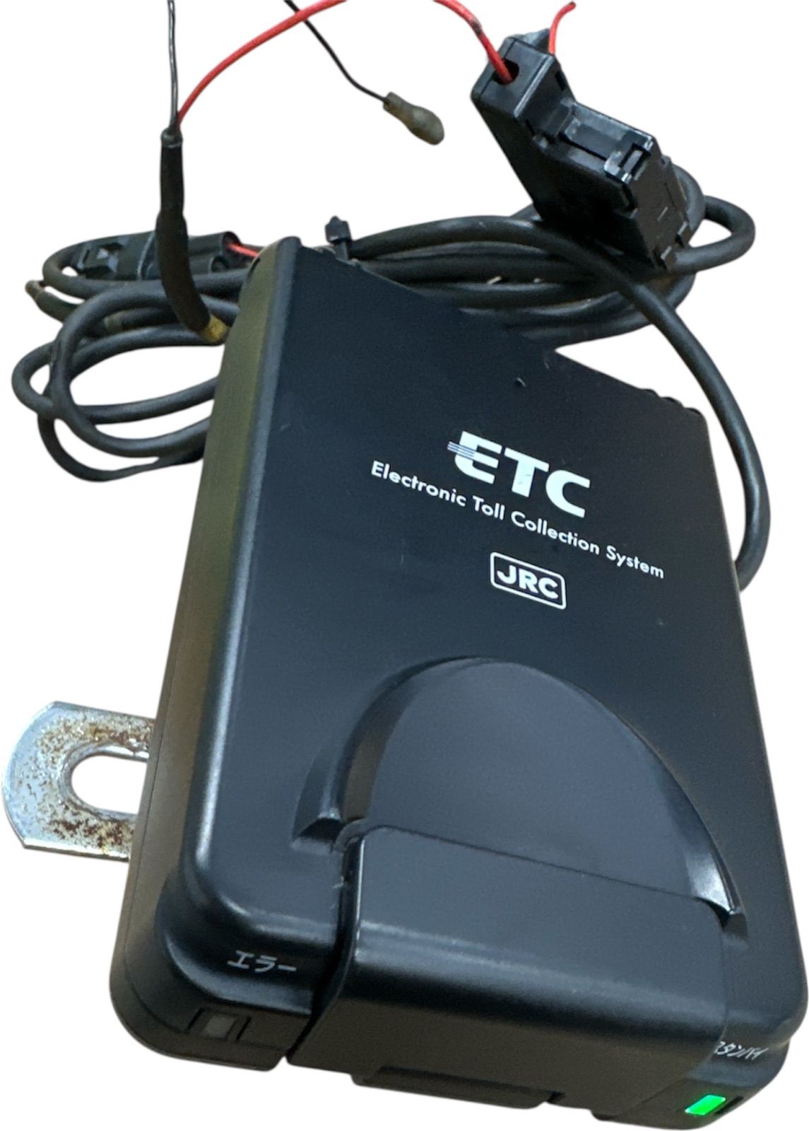 バイク用　ETC　日本無線　動作確認済み　中古 ○中古品○バイク用アンテナ一体型ETC JRM-12○通電⁄カード認識