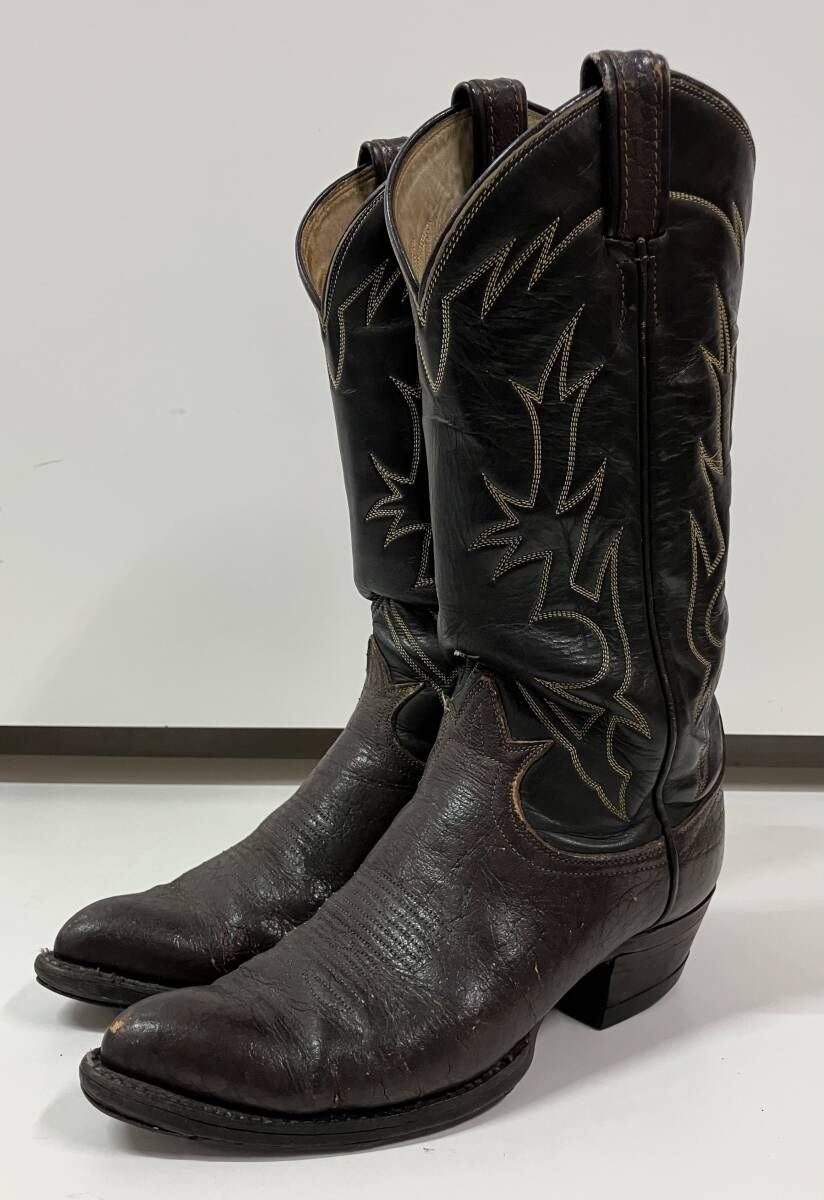 TONY LAMA トニーラマ 黒タグ 70S レザー ウエスタン カウボーイ