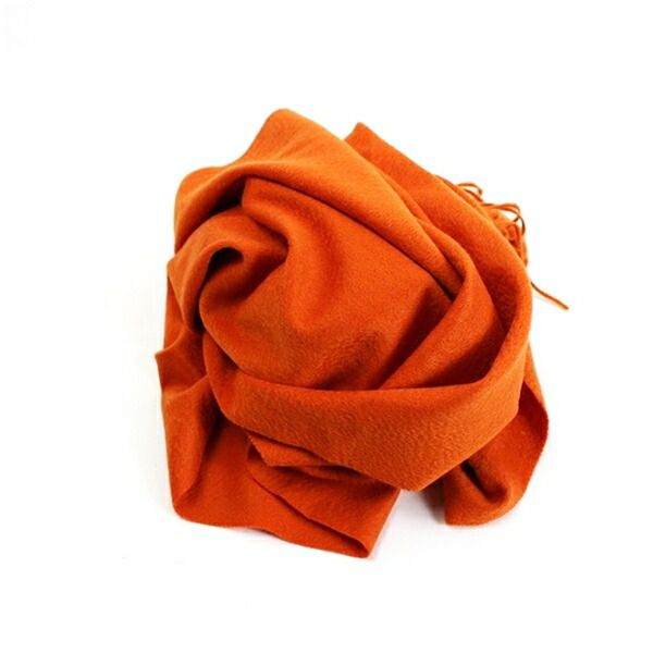 コムサデモード マフラー オレンジ 無地 180 45cm 中古 Aランク - メルカリ