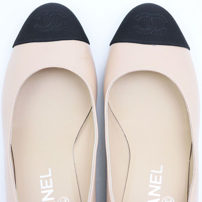 美品】CHANEL シャネル パンプス キャップトゥ G40156 COCO