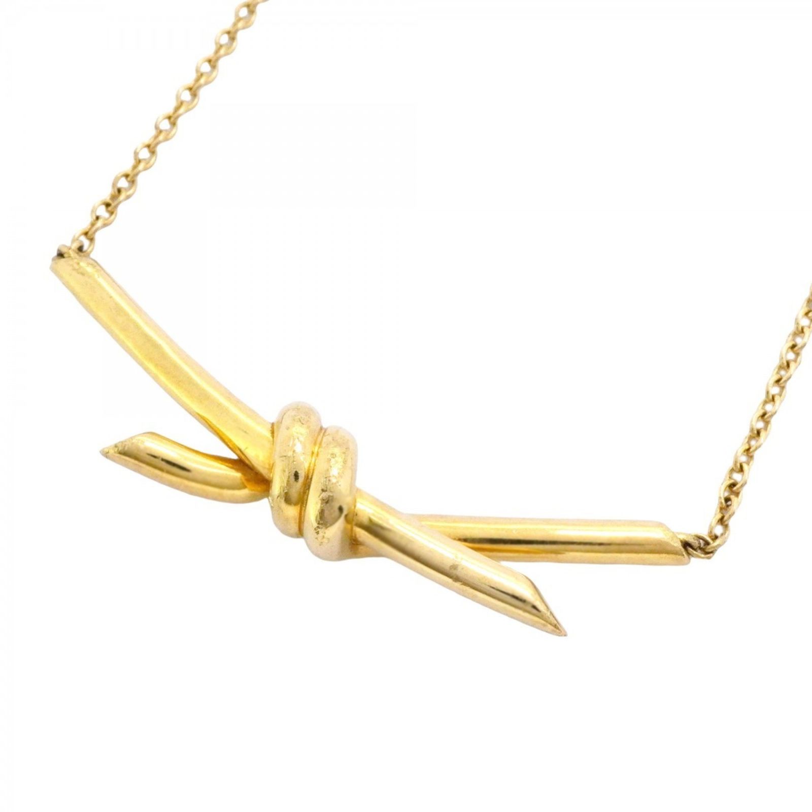 【美品】ティファニー K18YG トリニティ ノット ネックレス  5436 TIFFANY&Co. ティファニー ネックレス ヴィンテージ トリニティ
