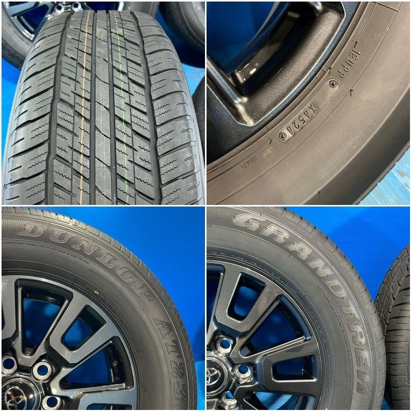 ランクル250VX新車外しDUNLOP GRANDTREK 18インチタイヤ4本 ホイール・タイヤ・18インチ【新車外し】ランドクルーザー250VX