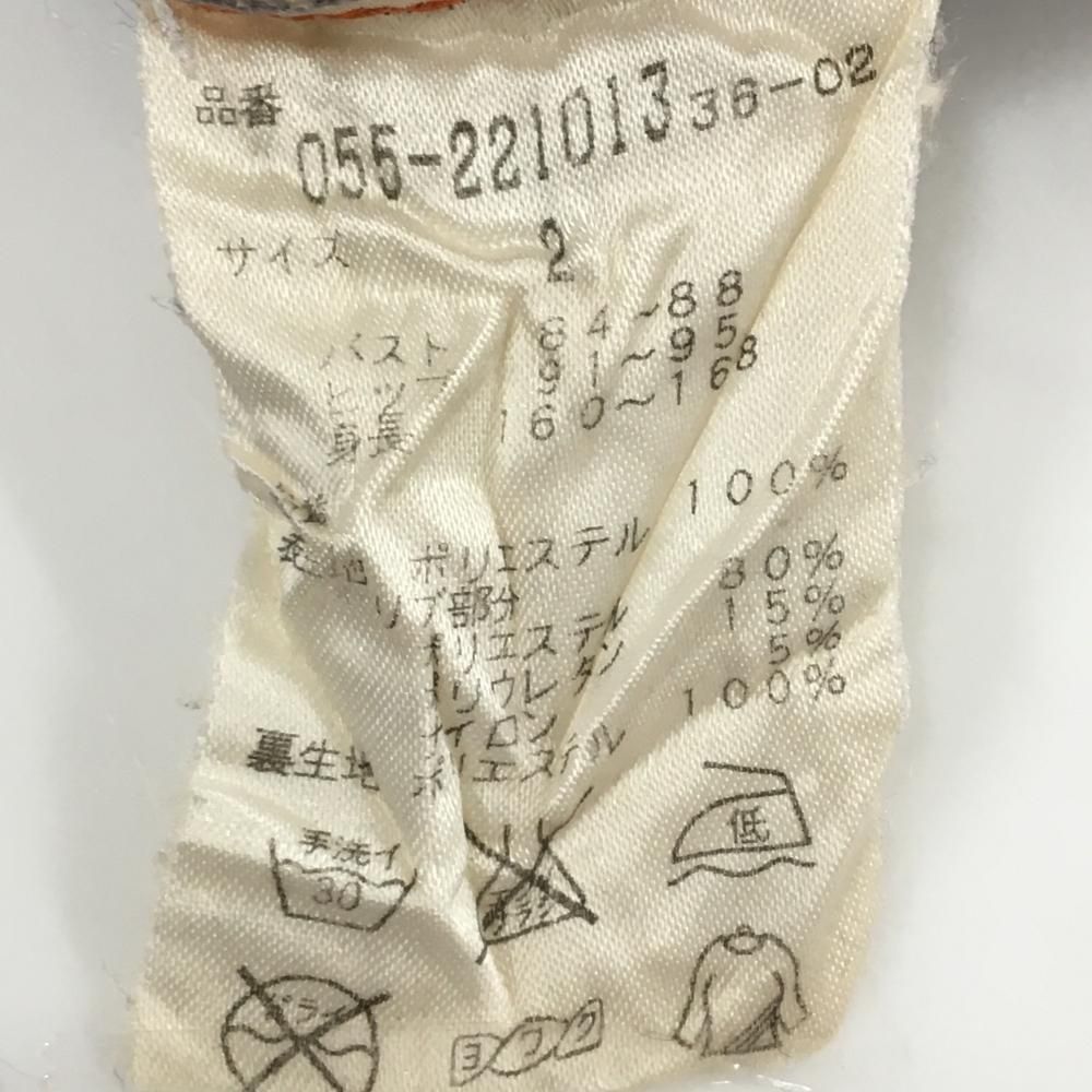 パーリーゲイツ ブルゾン オレンジ ロゴ白 蓄熱裏地 レディース