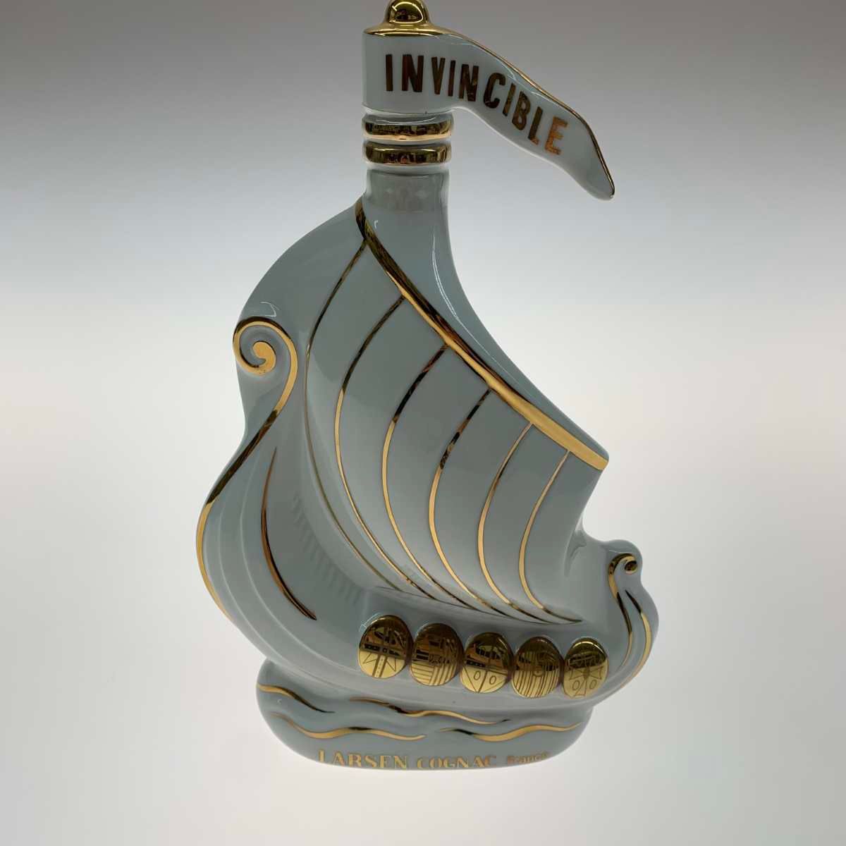 Larsen Invincible ブランデー 船型ボトル 3本 LARSEN INVINCIBLE