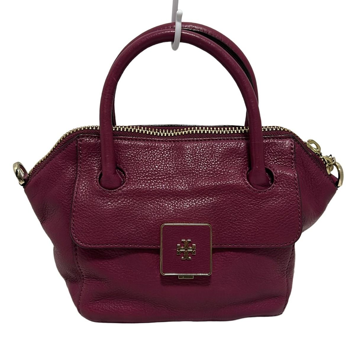 Tory Burch ブラウンレザーハンドバッグ TORY BURCH｜トリーバーチ（レディース）のバッグ（ブラウン