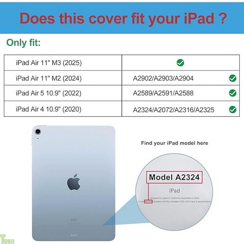 グリーン ProCase iPad Air 11インチ ケース M3 (2025) / M2 (2024) / iPad Air5 (2022) / Air4 (2020) 10.9インチ 透明 クリアカバー ペン収納 耐衝撃 三つ折り スタンド ス