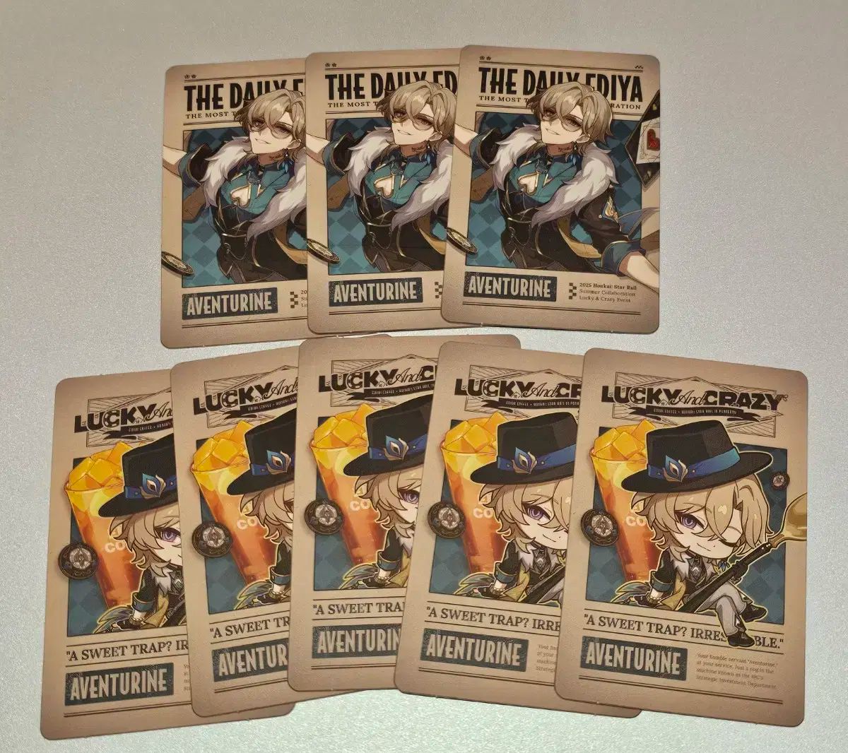 崩壊スターレイル EDIYA コラボ フォトカード アベンチュリン 8枚セット 崩壊スターレイル EDIYA コラボ フォトカード アベンチュリン 8