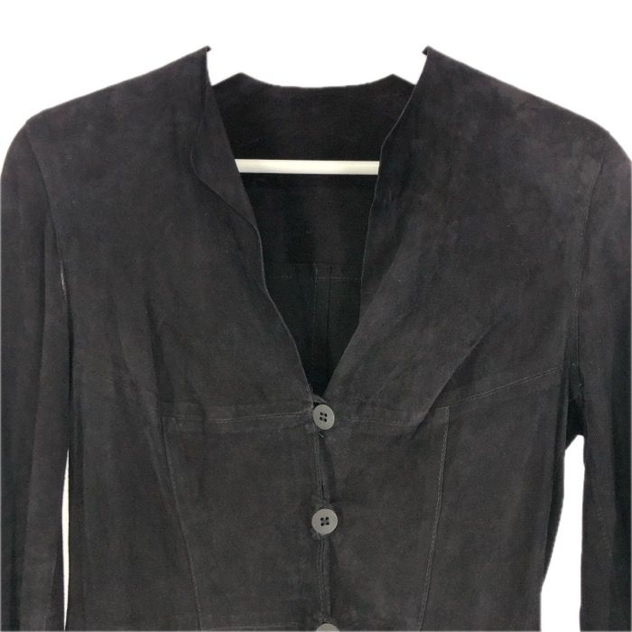GIORGIO ARMANI - GIORGIO ARMANI ジョルジオアルマーニ レザージャケット 山羊/ゴートレザー ブラック M-Lサイズ相当【中古】 レディース GIORGIO ARMANI ジョルジオアルマーニ レザージャケット 山羊/ゴート
