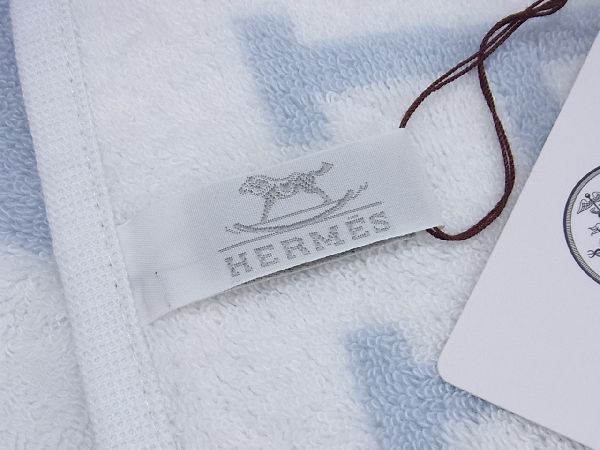 □新品□未使用□ HERMES エルメス アヴァロン コットン バスタオル フェイスタオル レディース メンズ ライトブルー系 AR5792 -  メルカリ