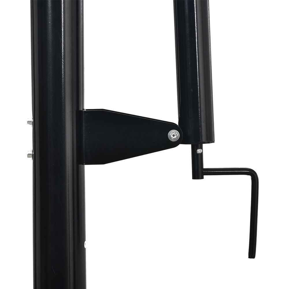 バスケットゴール ハンドルを回すだけの簡単高さ調節