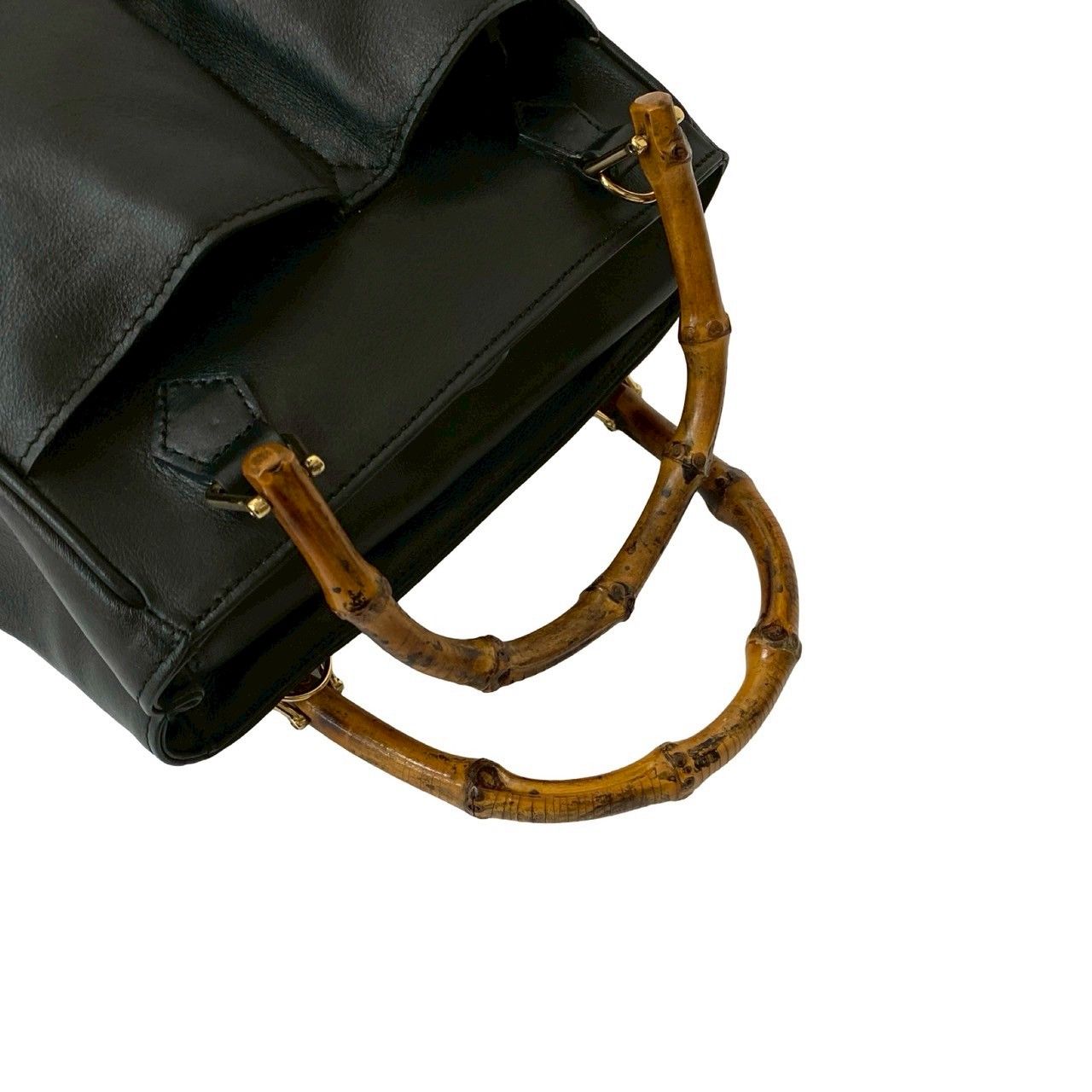 極 美品 GUCCI グッチ オールドグッチ ヴィンテージ バンブー