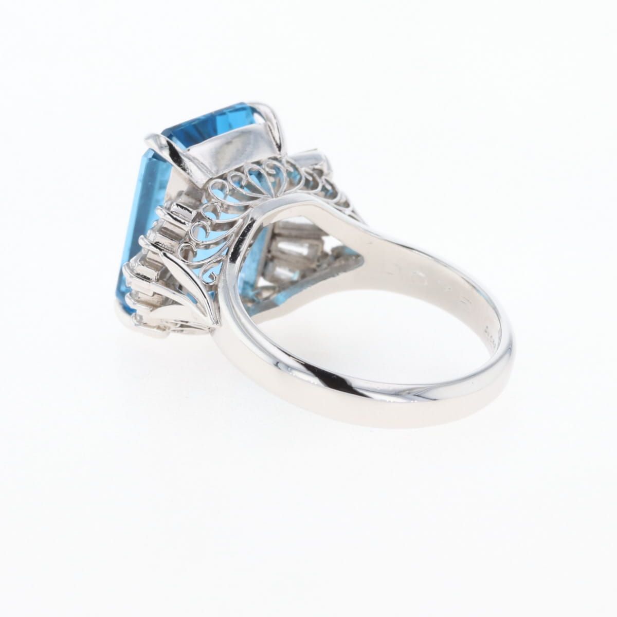 メレダイヤ デザインリング プラチナ 指輪 リング 14号 Pt900  