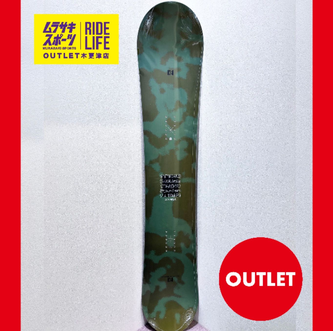 【ムラスポOUTLET公式】スノーボード　新品　未使用 K2　ケーツー　STANDARD CAMBER　スタンダードキャンバー　24-25　訳あり　ムラサキスポーツ OUTLET アウトレット