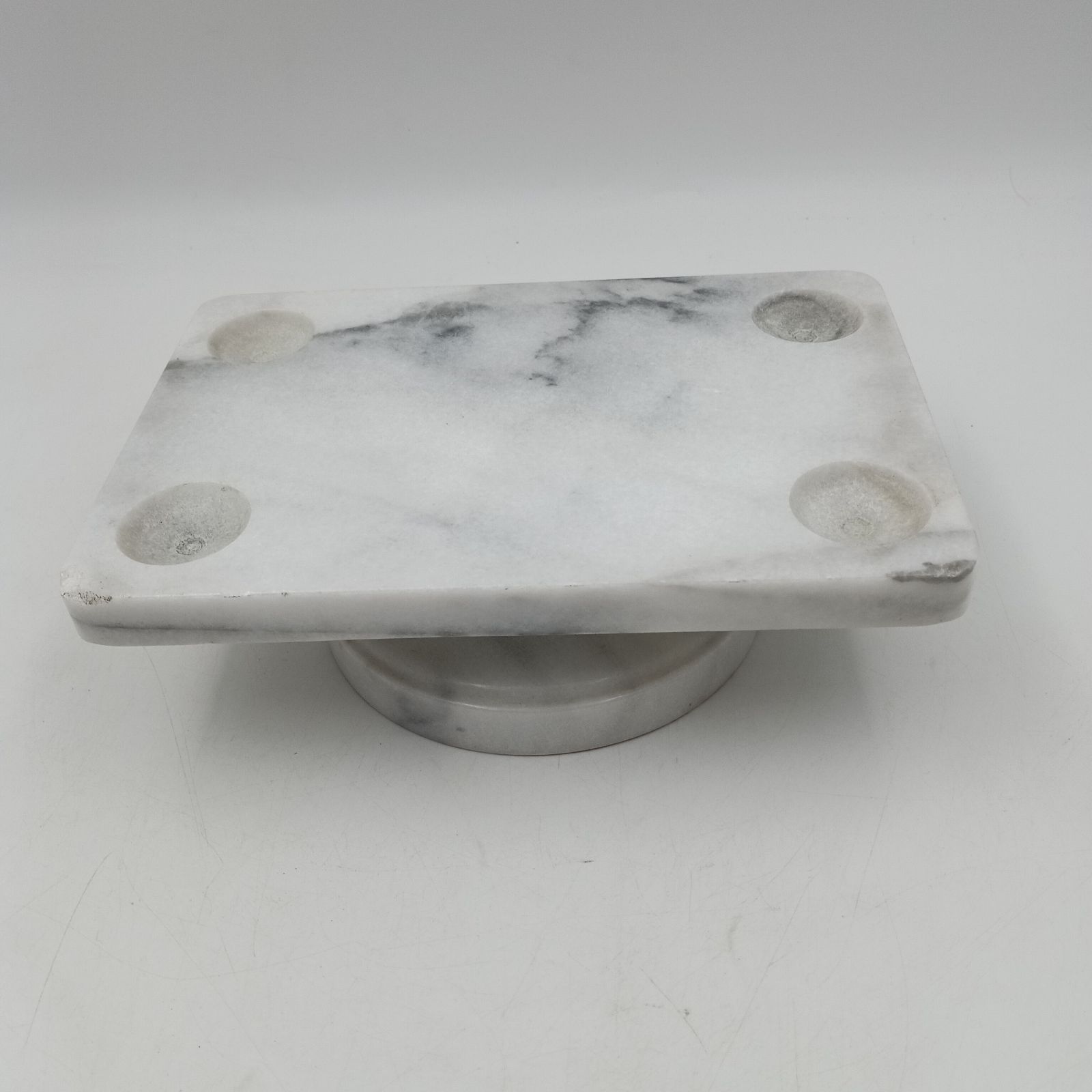 K-0959】大理石展示台 回転式 電話台 24cm - メルカリ