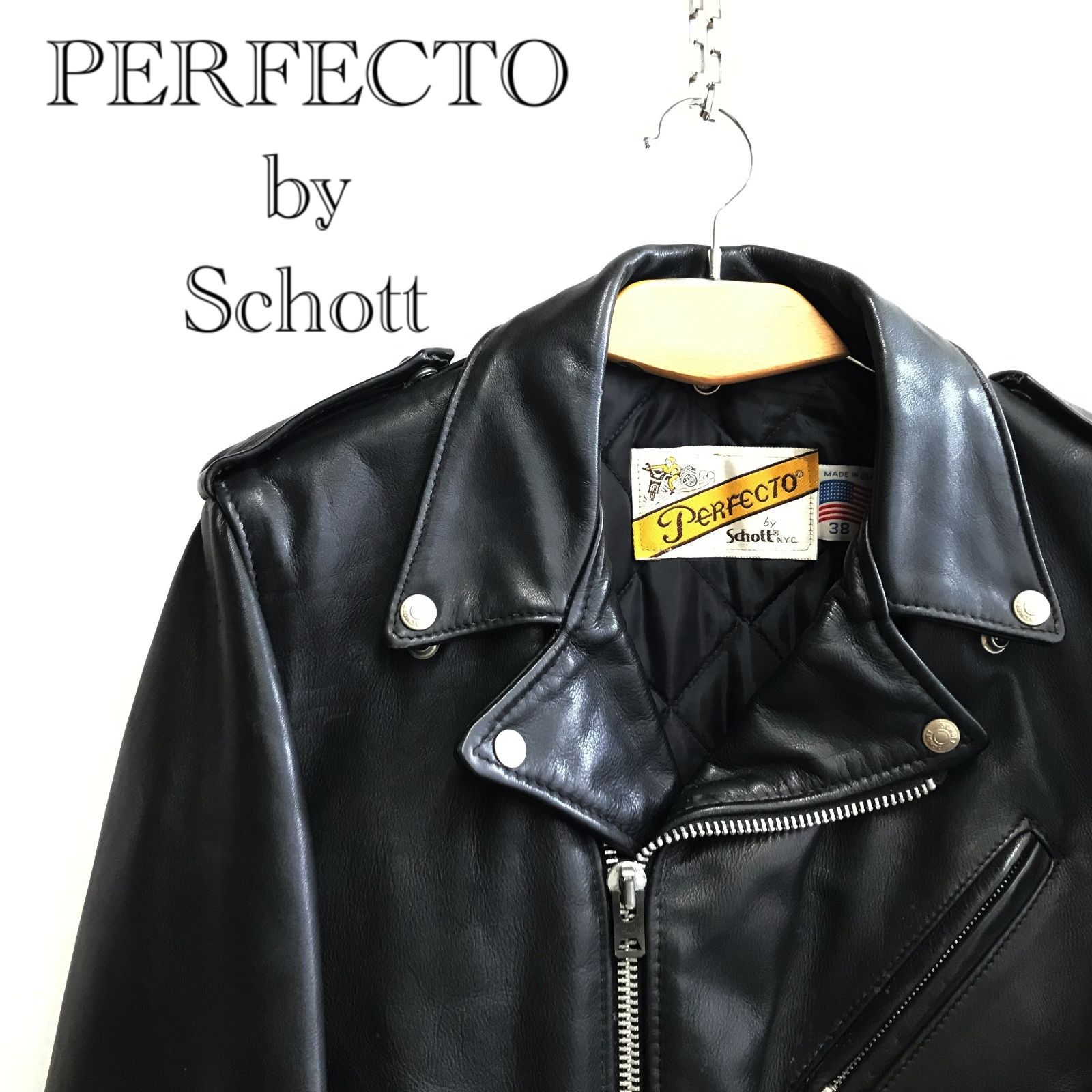 PERFECTO by SCHOTT ショット ダブル ライダースジャケット USA製 38