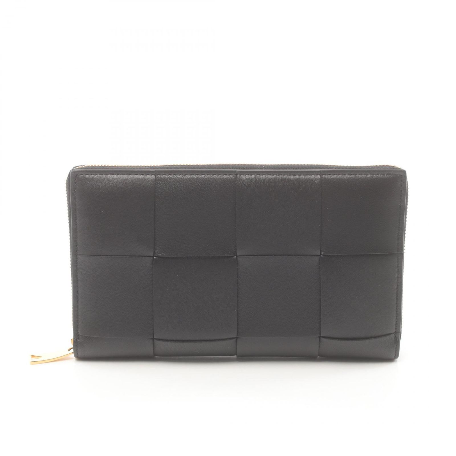 ボッテガヴェネタ BOTTEGA VENETA ラウンド長財布 イントレチャート 750259VCQC18425 ブラック レザー ラウンド長財布 レディース
