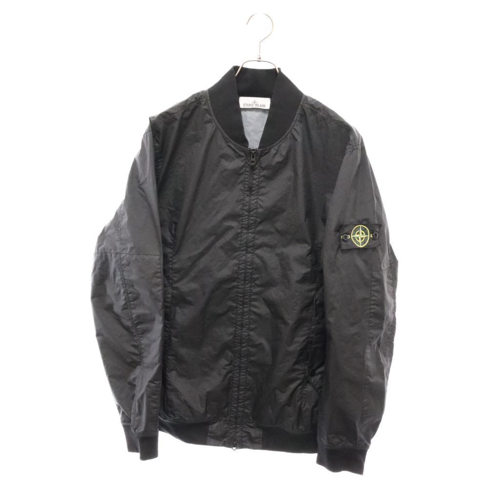 STONE ISLAND (ストーンアイランド) 24SS MEMBRANA 3L TC GARMENT DYE BOMBER JACKET 801541223 ガーメントダイ ボンバージャケット ブラック