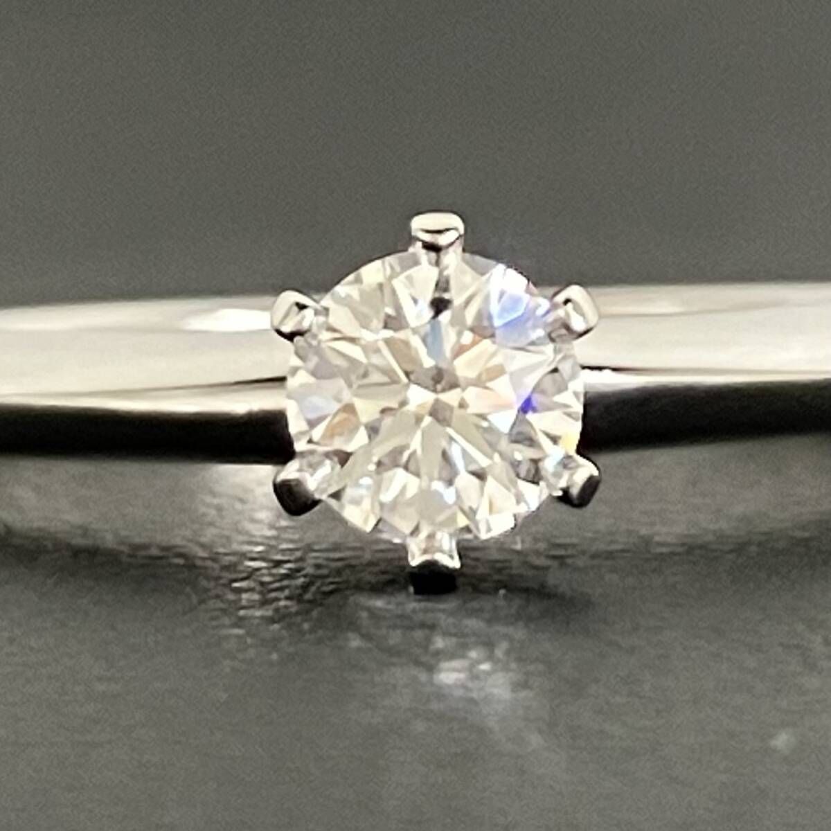 TIFFANY-Co. Pt950 11号 総重量3.4g D0.31ct 鑑定書付き