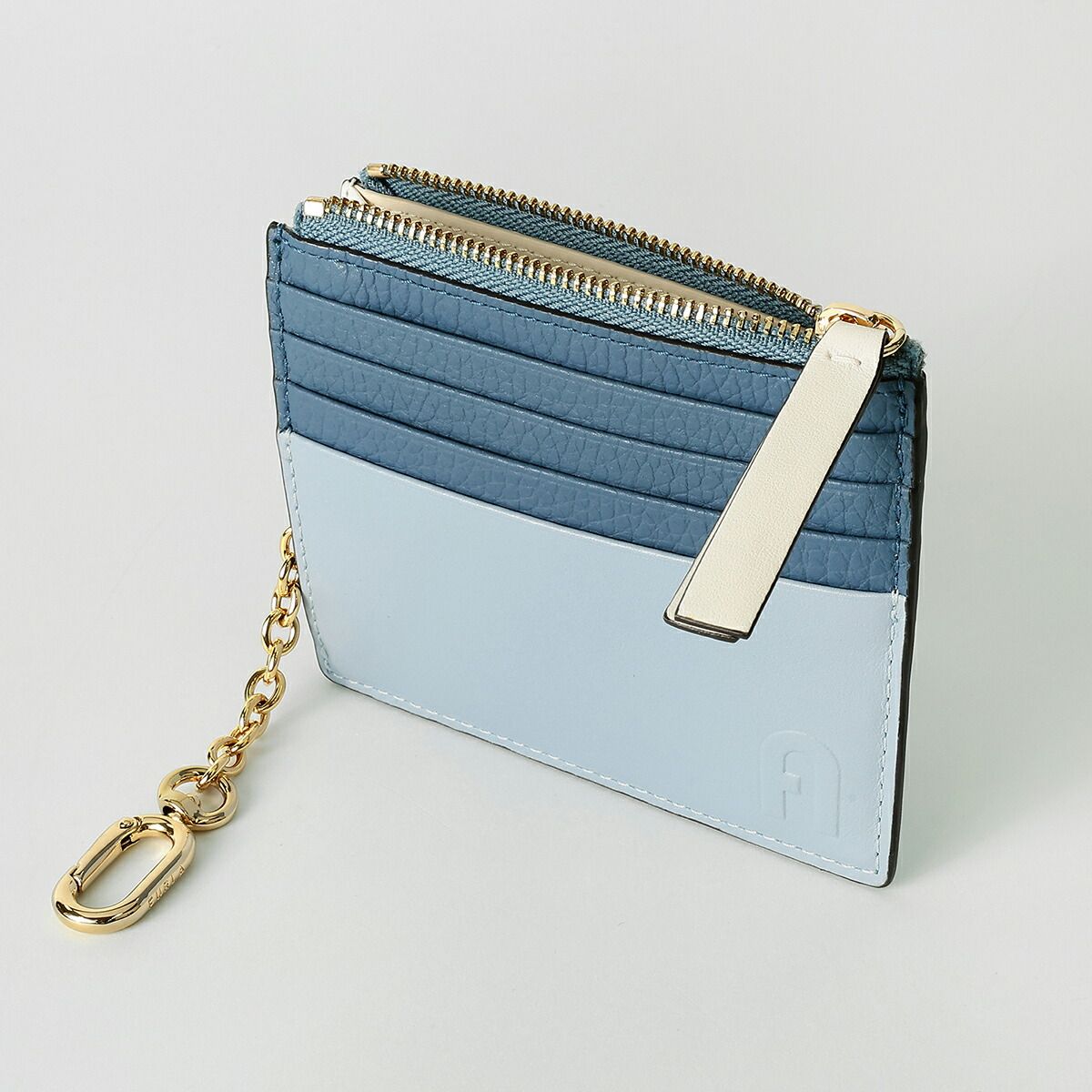 バイカラー【フルラ】Grazia カードケース S 万能アイテム カードケース S DENIM+NUVOLA+PANNA Furla Grazia | Furla JP