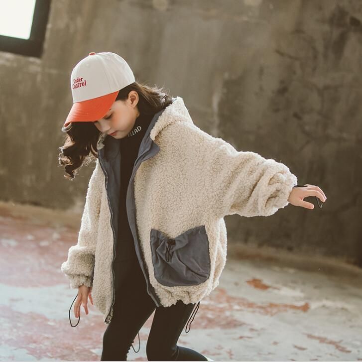 ️子供服 ファー ジャケット 毛 女の子 ボアコート 裏起毛 厚手