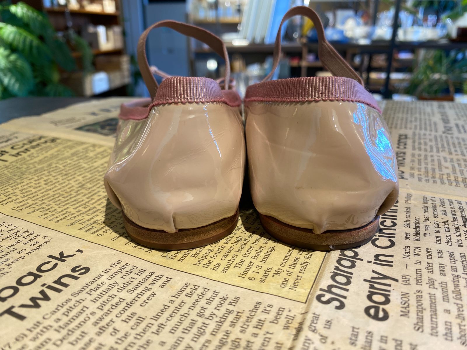 未使用 MIU MIU フラットシューズ ミュウミュウ バレエシューズ